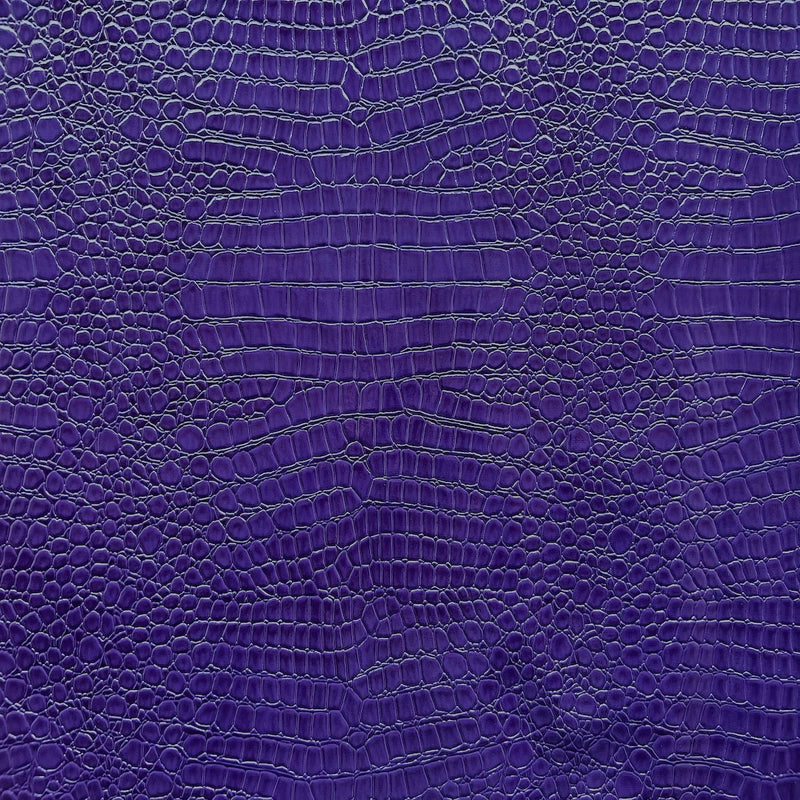 Purple Crocodile Vinyl Fabric