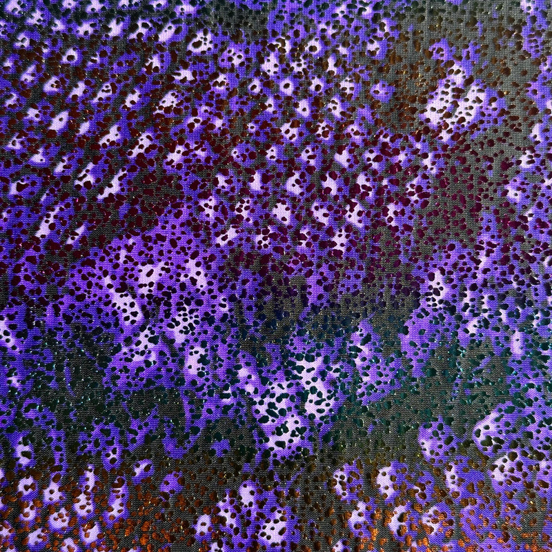 Nylon Spandex Fabric Shiny Anaconda Print l Spandex Palace Purple