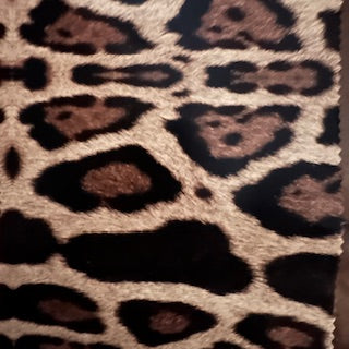 Ocelot Print Vegan Leather - 2-Way Stretch PU Performance Fabric | Spandex Palace
