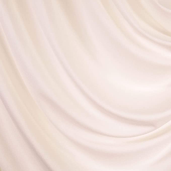 Ivory Rayon Spandex Jersey Knit Fabric – 60" Wide, 240 GSM | 4-Way Stretch by the Yard | FabricLA