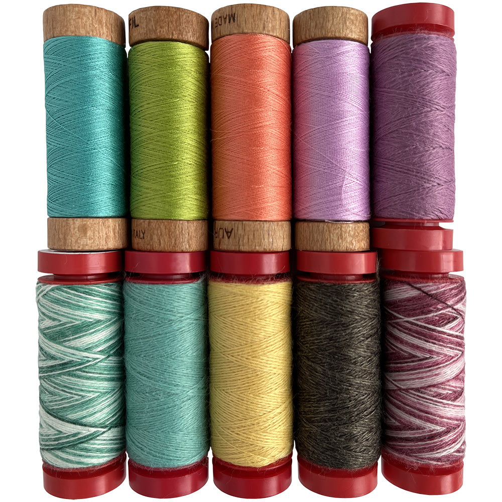 Aurifil Dream Flowers 10 Spool Thread Collection