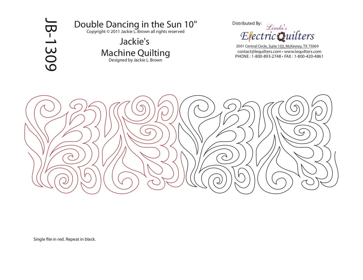 1309 Double Dancing In The Sun Pantograph by Jackie Brown