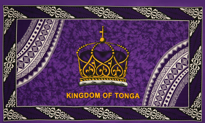 Kingdom of Tonga Crown Polyester Tupenu | Islands Fabric