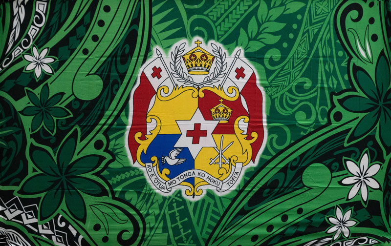 Kingdom of Tonga Seal Tiare Polyester Sarong | Islands Fabric