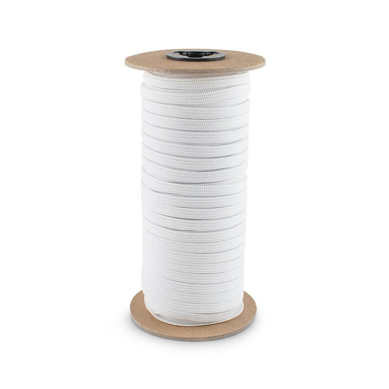 1/2" White Knitted Elastic Band | Spandex Palace