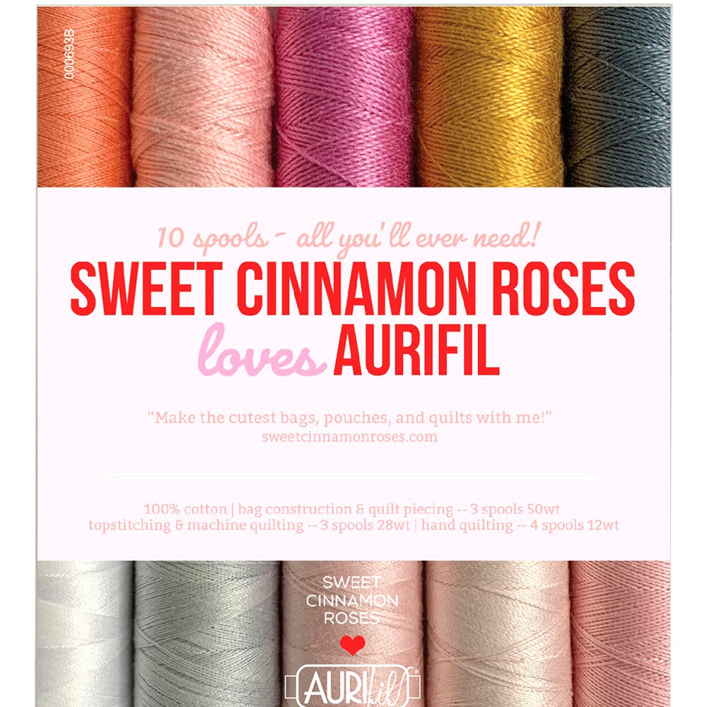 Aurifil, Sweet Cinnamon Roses Collection - 10 Spools