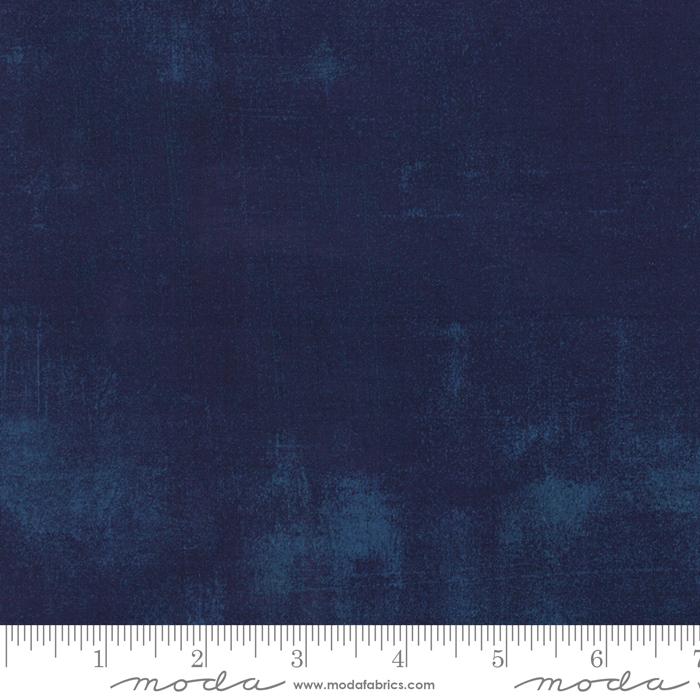 Blue Aqua Grunge Basics Navy 44"/45" Per Yard