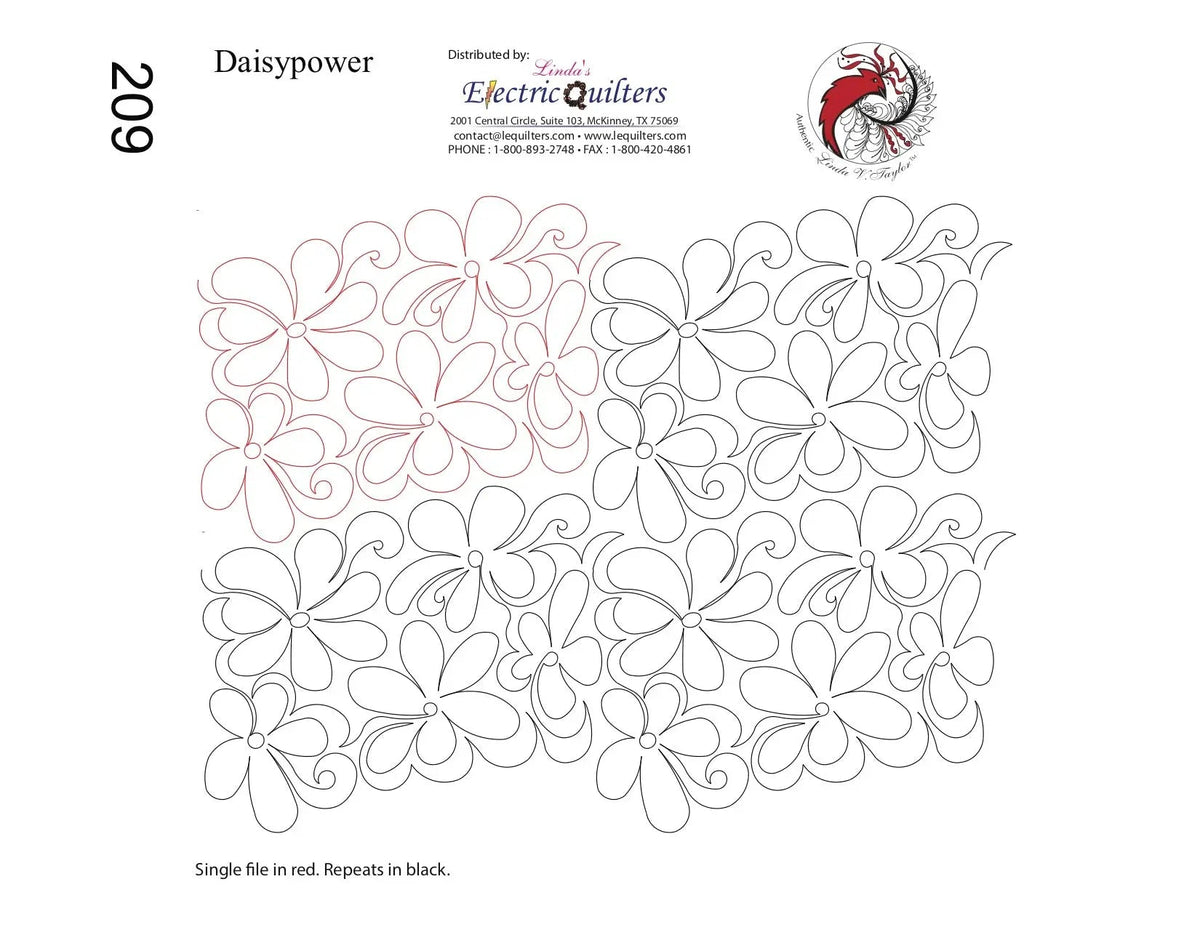 209 Daisy Power Pantograph by Linda V. Taylor