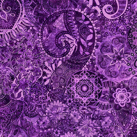 Lavender Mystique Blender Wideback Cotton Fabric Per Yard