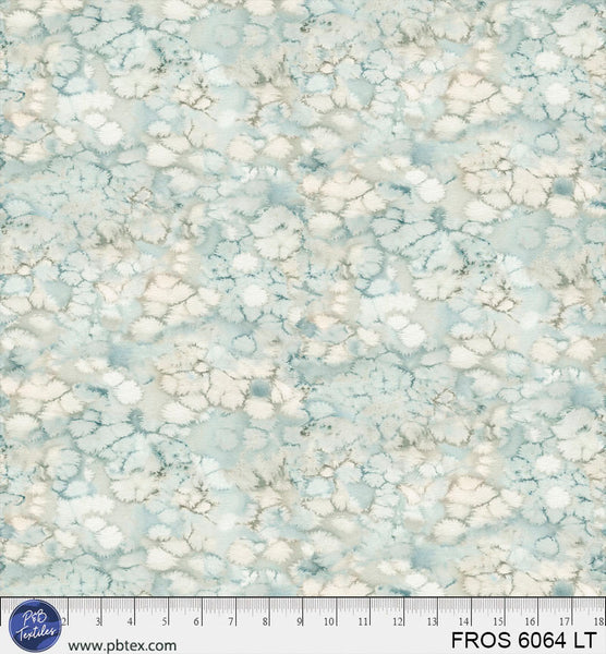 Light Teal / Aqua Frost FROS-6064-LT Cotton 44/45 Fabric Per Yard