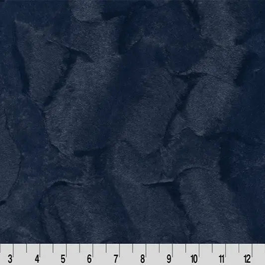 Luxe Cuddle Hide Navy Fabric per yard
