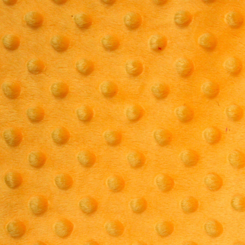 Mango Yellow Minky Dimple Dot Fabric