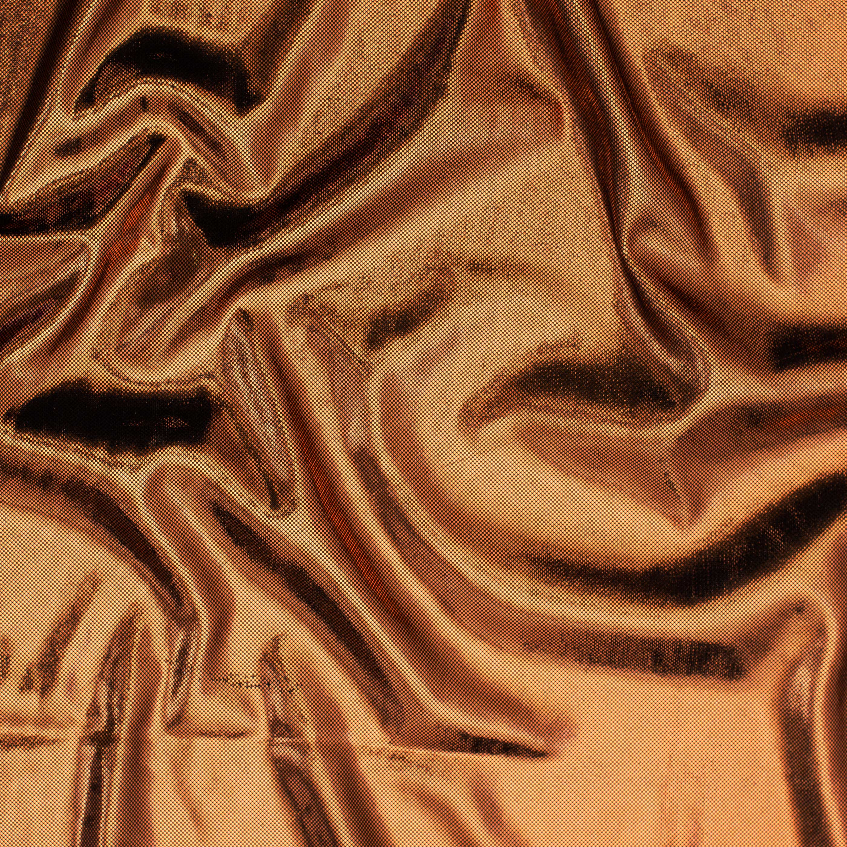  Bohemian Magic Illusion on Nylon Spandex Tricot Fabric | Spandex Palace Black Copper