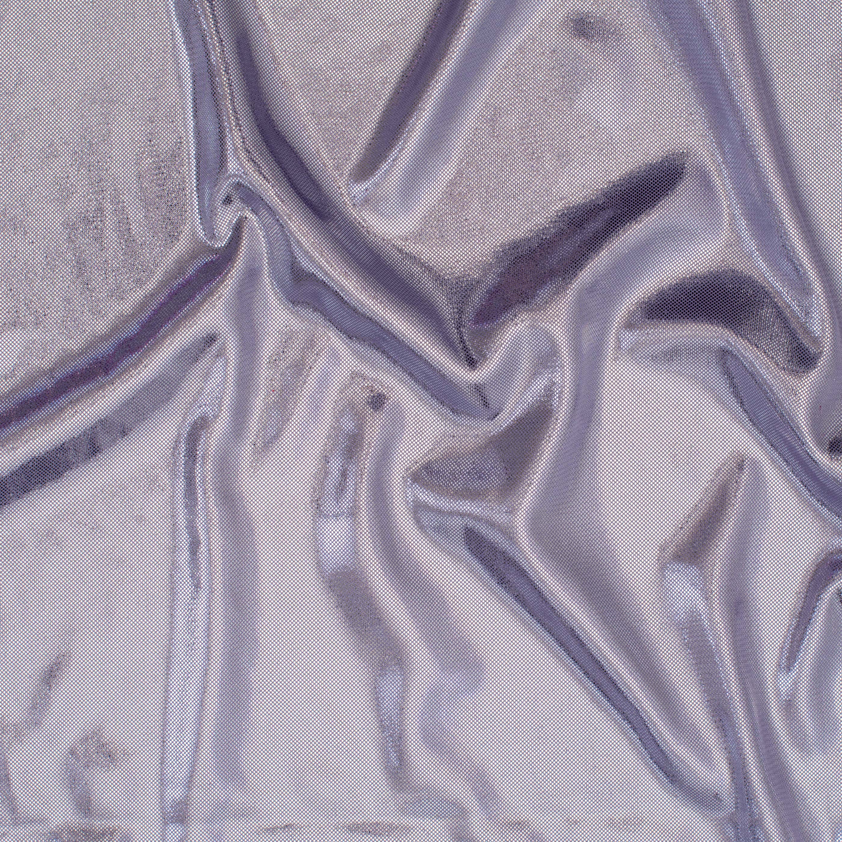  Bohemian Magic Illusion on Nylon Spandex Tricot Fabric | Spandex Palace Lilac Silver