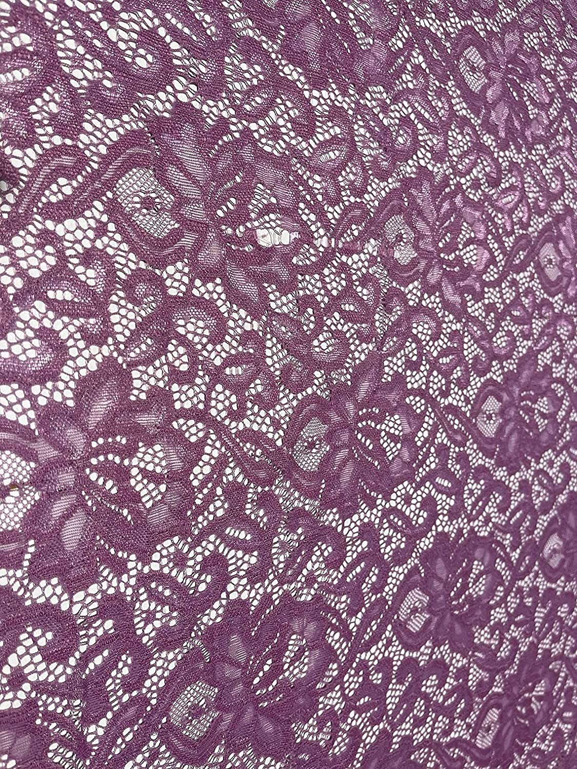 Scallop Lace | Nylon Spandex | Scallop Pattern | Lace Fabric | Mauve