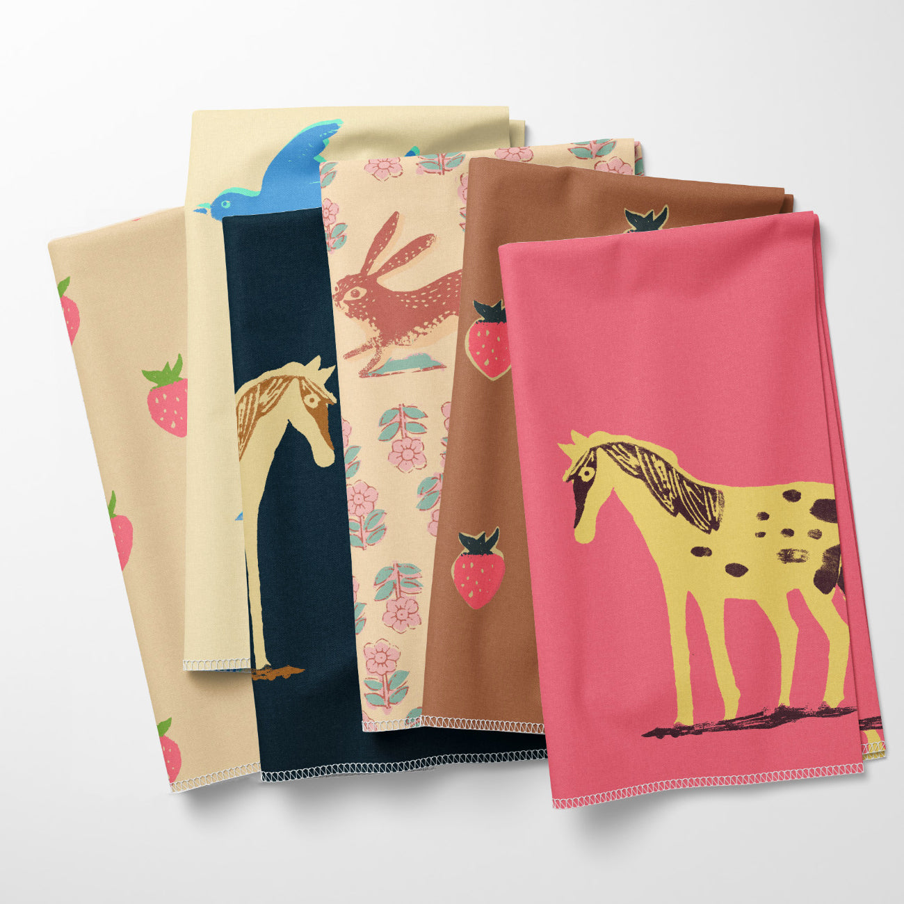 Meadows 108" Wide Quilt Backing - Wild Ponies Hot Pink