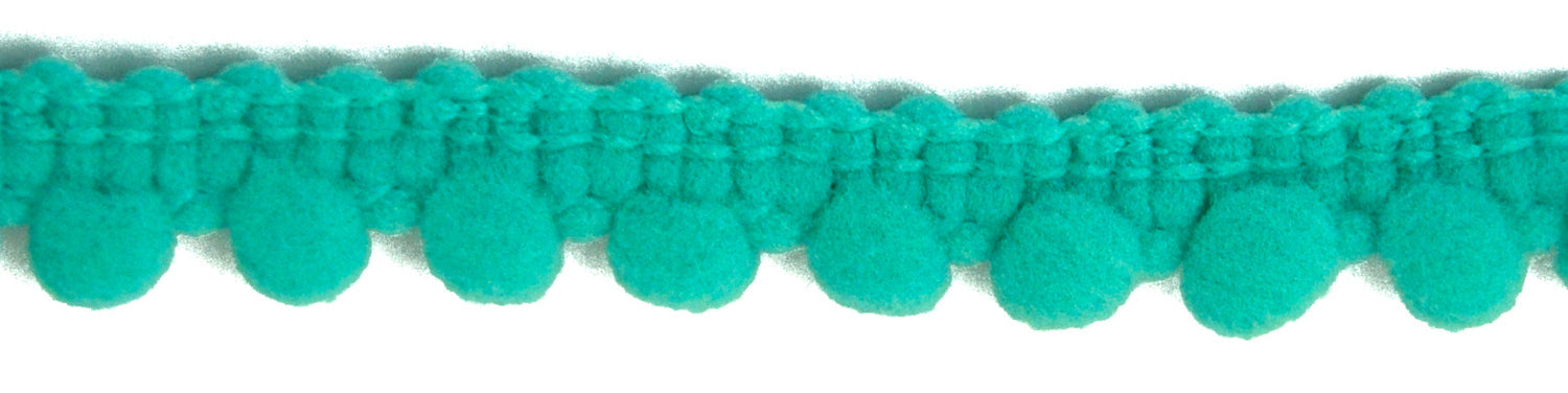 Mini Pom Pom Collection - 1/4" width X 25-Yard Roll in Turquoise