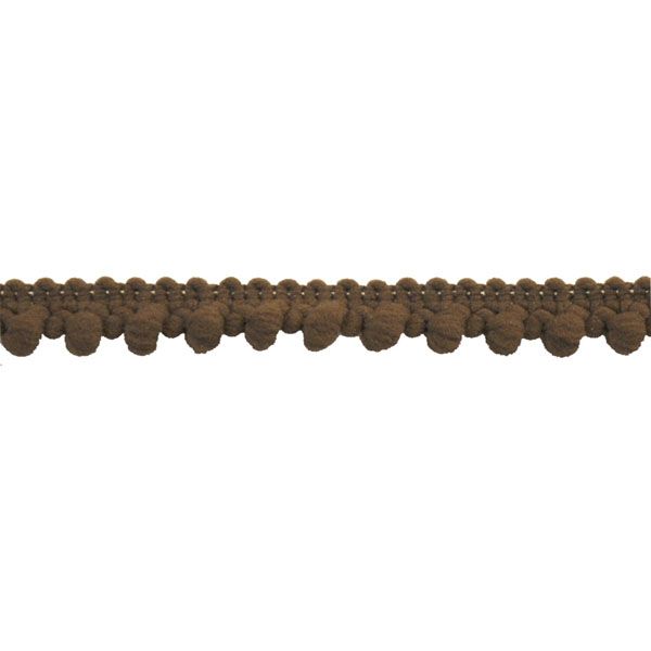 Mini Pom Pom Collection - 1/4" width X 25 Yards in Brown