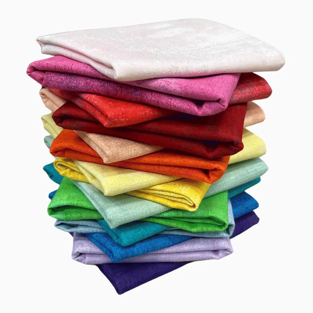 Moda Grunge Rainbow Fat Quarter Bundle - Set of 15