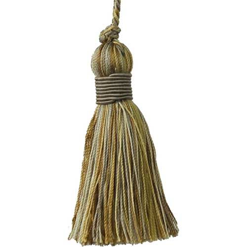 Mulberry Collection - 3 1/2" length PILLOW TASSEL - BT-5001-82/11 Taupe and Grey