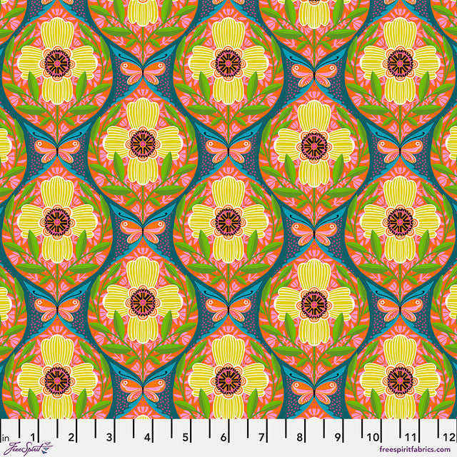 Multi Never Too Many What the Birds Said Cotton 44"/45" Fabric Per Yard