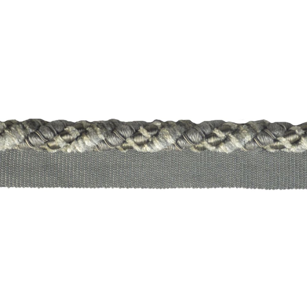 Mystique Collection - 3/8" width CORD WITH LIP (50 Yard Roll) - BC-10028-49 Metal Grey