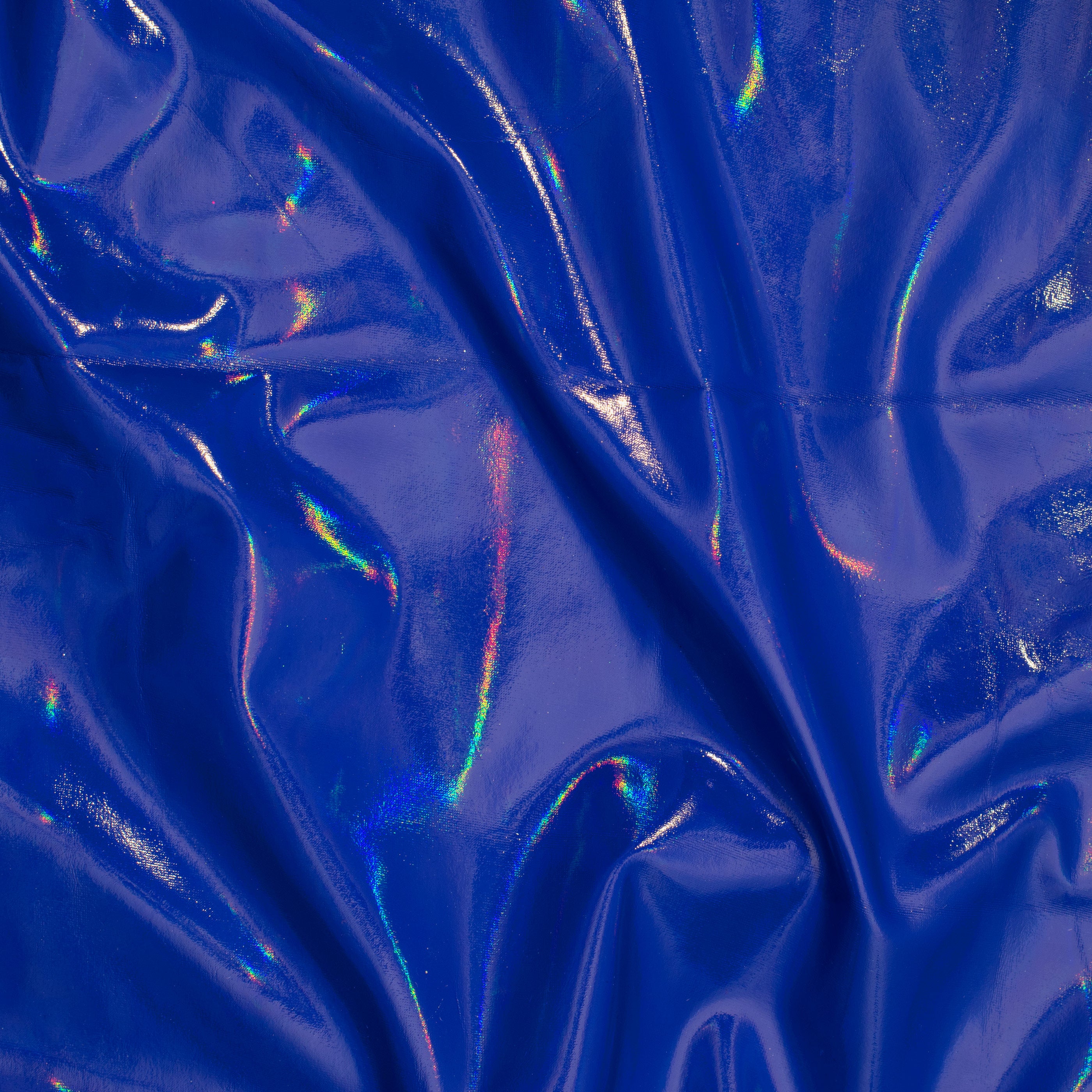 Hologram Vinyl Stretch Polyester Spandex Fabric | Spandex Palace Royal