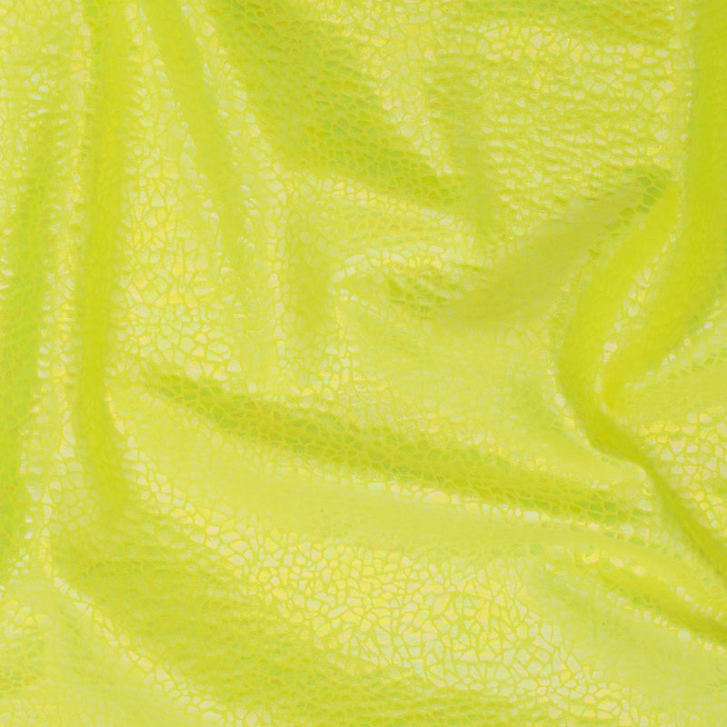Alligator print Hologram 4 Way Stretch Nylon Spandex Fabric | Spandex Palace Lime Illusion