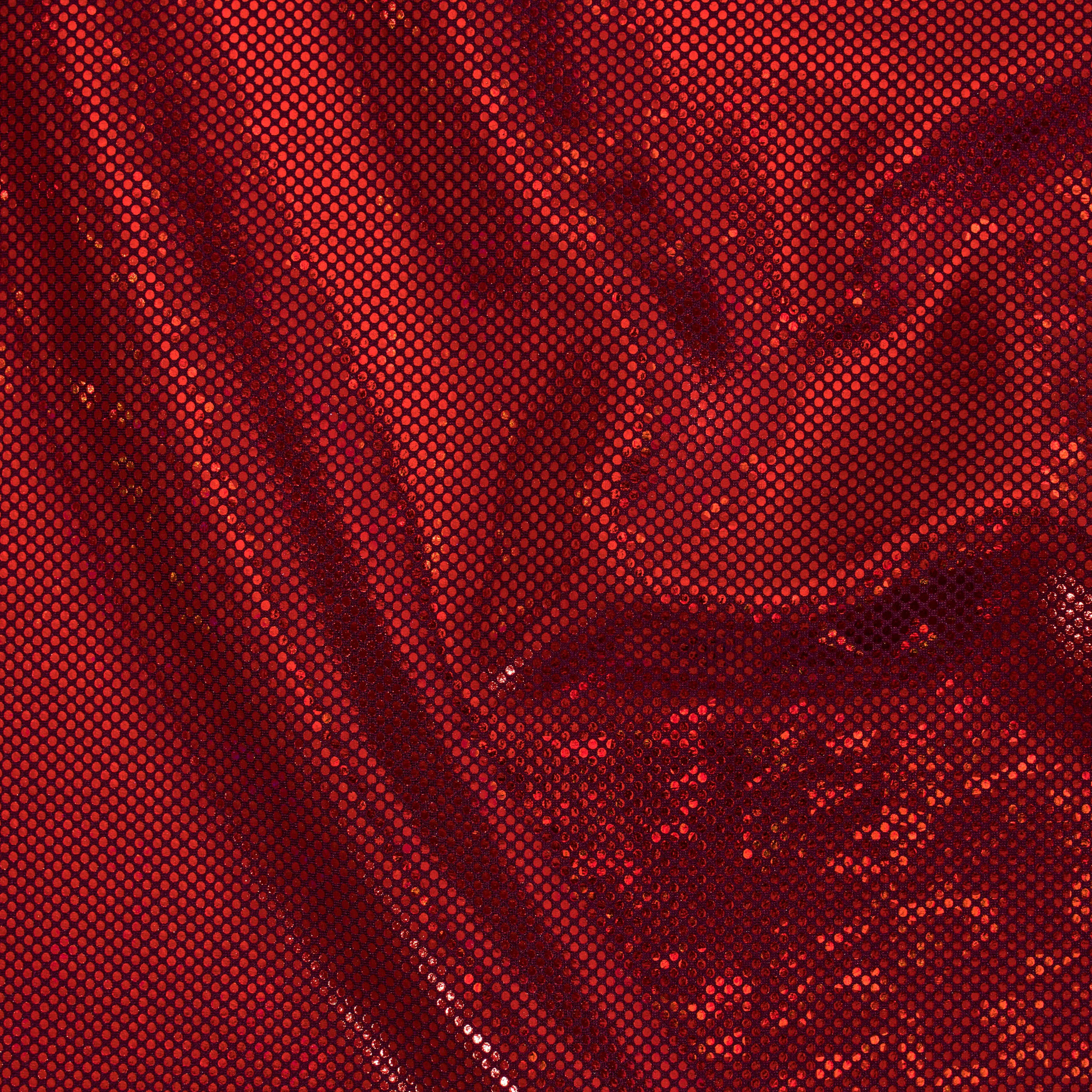 Nylon Spandex Fabric with Shatter Glass Hologram Design | Spandex Palace Burgundy