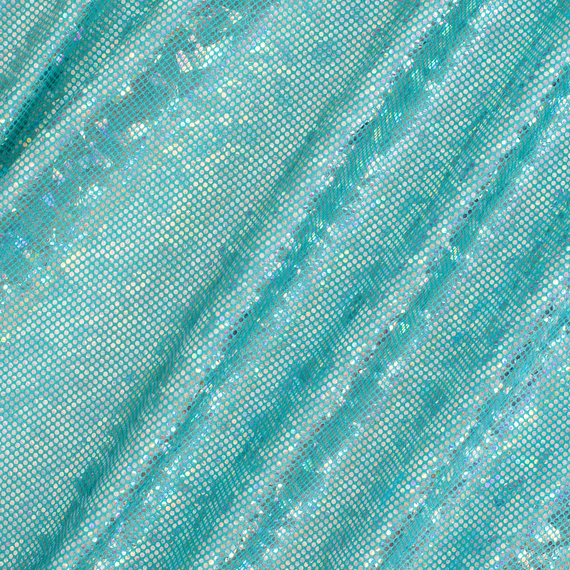 Nylon Spandex Fabric with Shatter Glass Hologram Design | Spandex Palace  Mint Silver