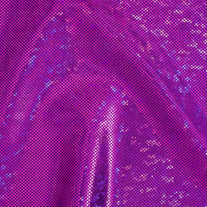 Nylon Spandex Fabric with Shatter Glass Hologram Design | Spandex Palace  Violet Fuchsia