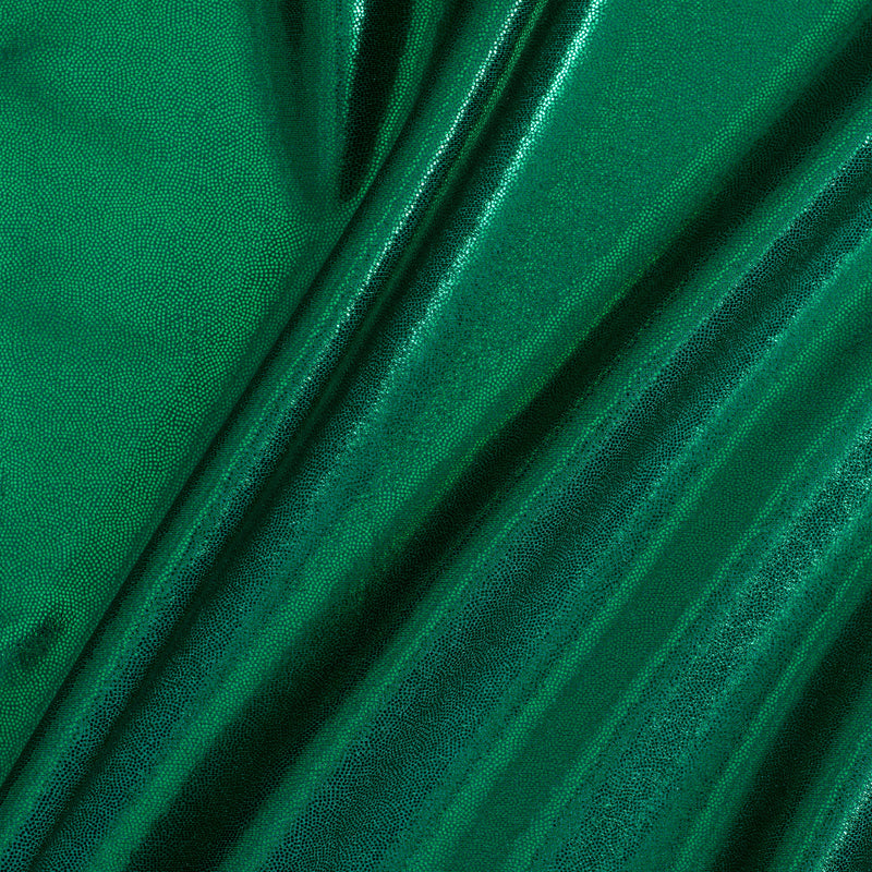 Nylon Spandex Tricot Fabric with Foggy Foil | Spandex Palace - Green