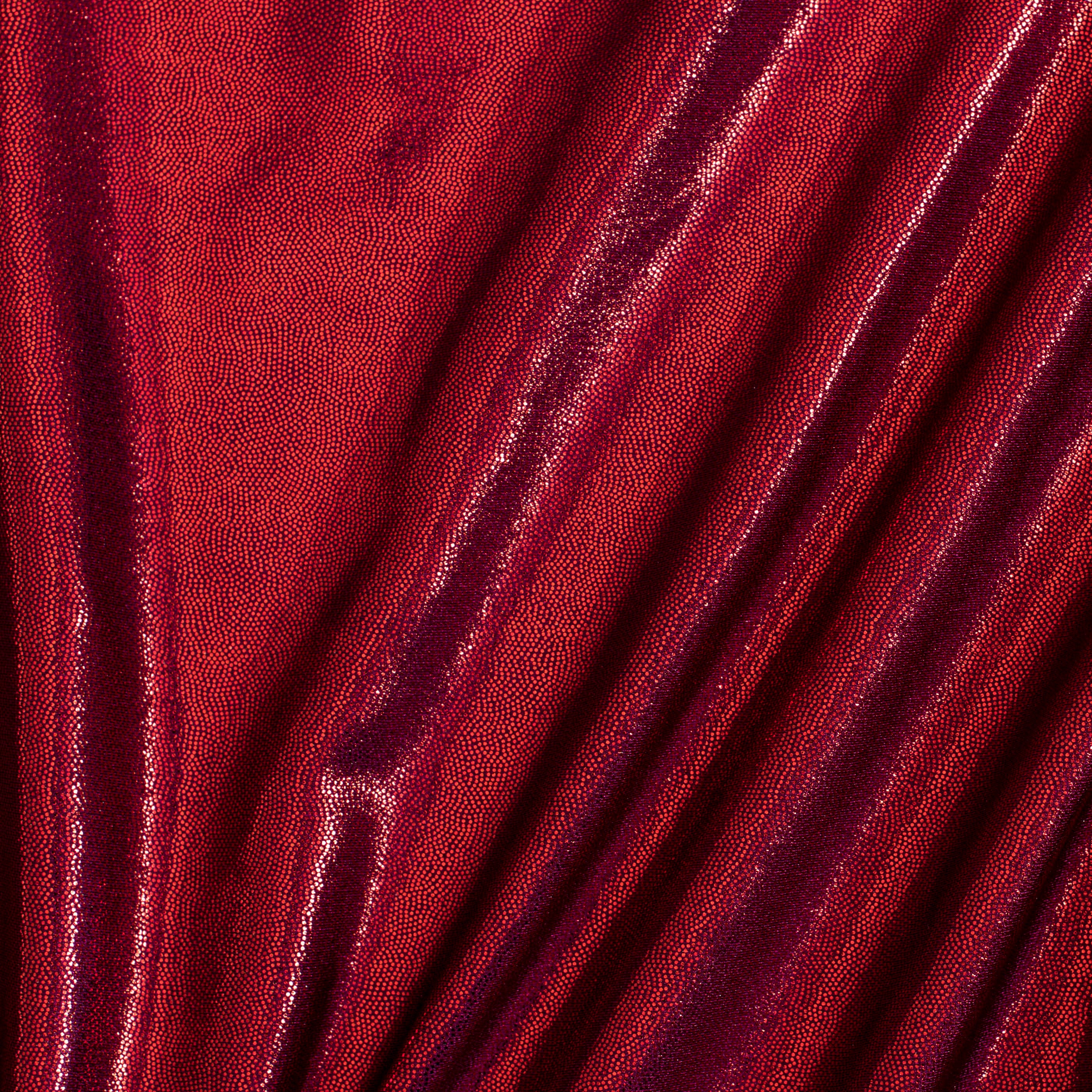 Nylon Spandex Tricot Fabric with Foggy Foil | Spandex Palace - Burgundy