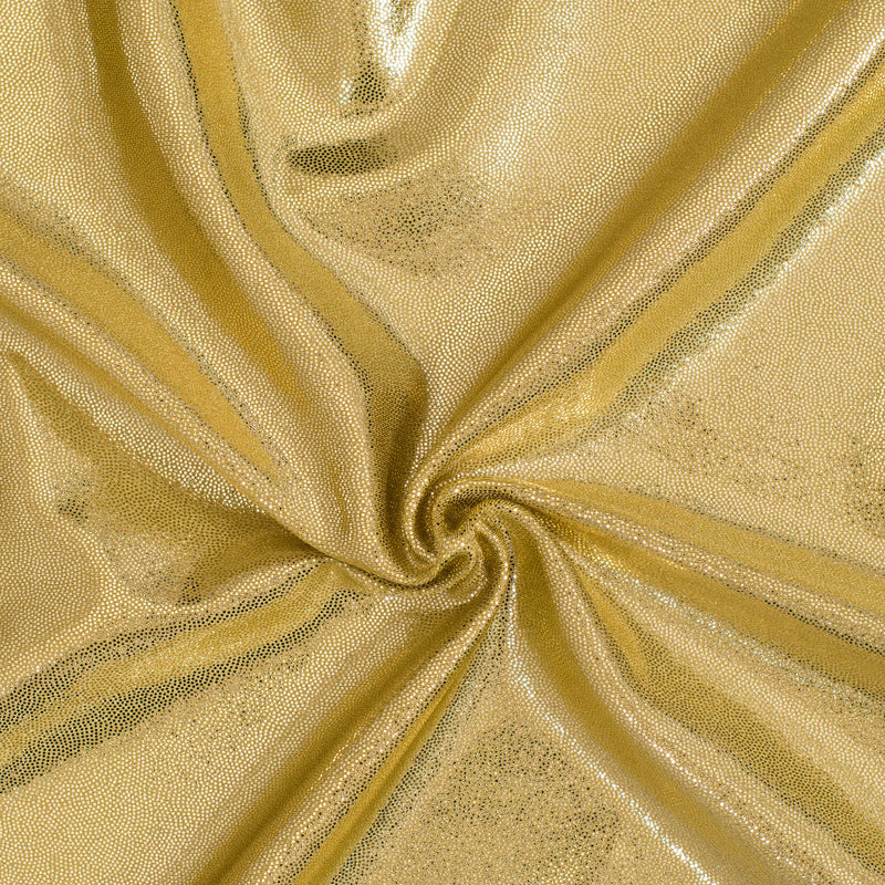 Nylon Spandex Tricot Fabric with Foggy Foil | Spandex Palace - Gold