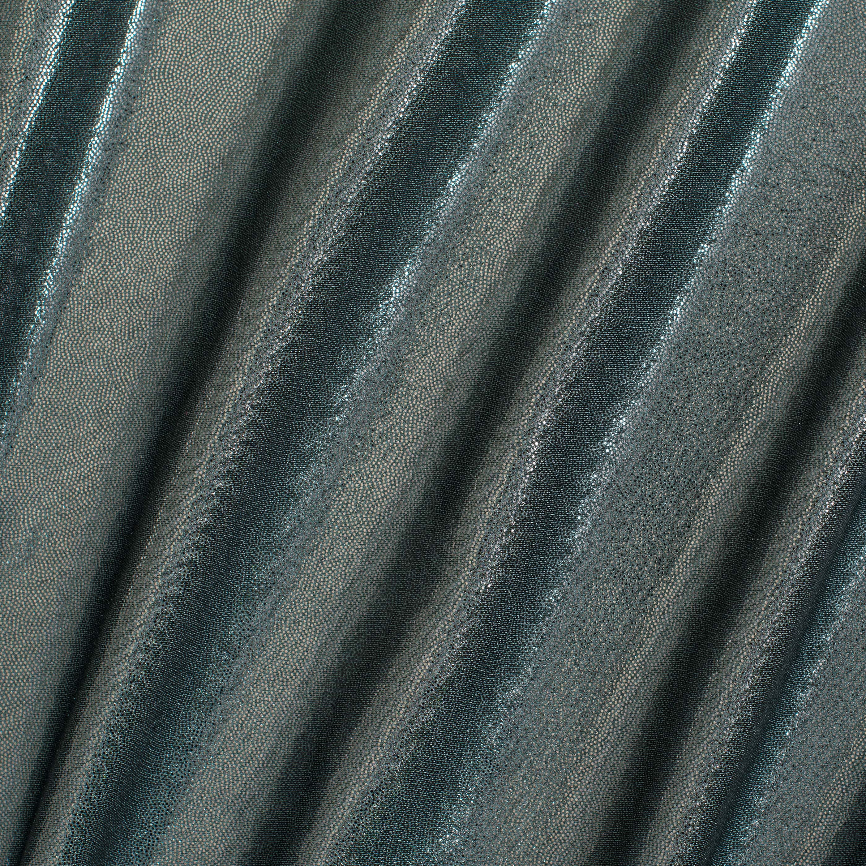Nylon Spandex Tricot Fabric with Foggy Foil | Spandex Palace - Gray Silver