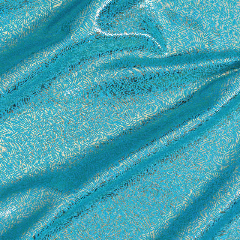 Nylon Spandex Tricot Fabric with Foggy Foil | Spandex Palace - Hawaiian Mint