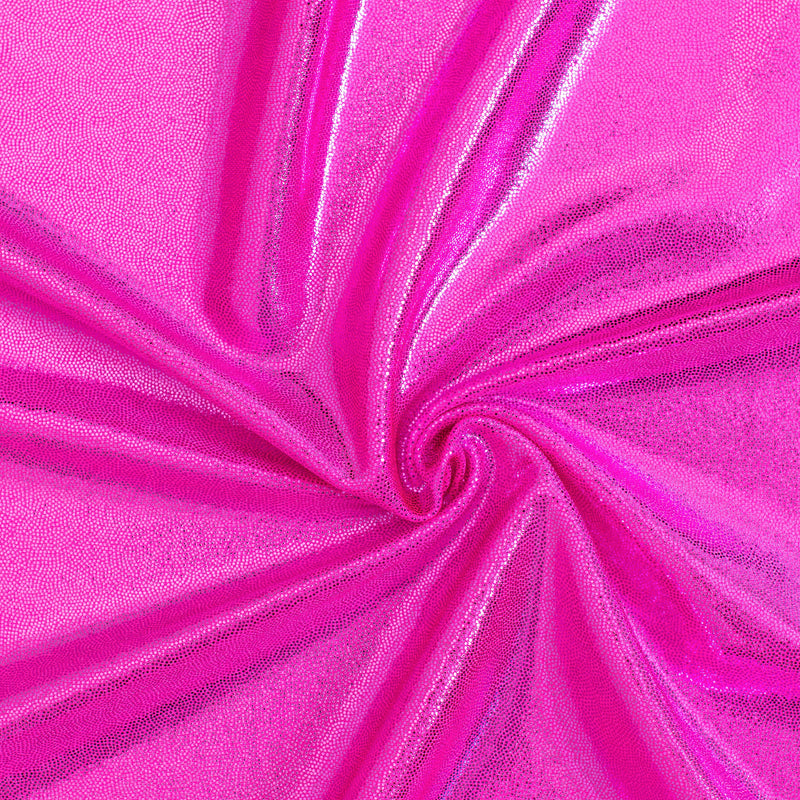 Nylon Spandex Tricot Fabric with Foggy Foil | Spandex Palace - Hot Pink Fuchsia