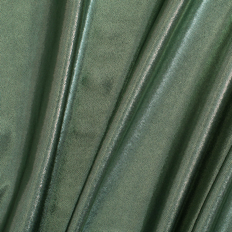 Nylon Spandex Tricot Fabric with Foggy Foil | Spandex Palace - Olive