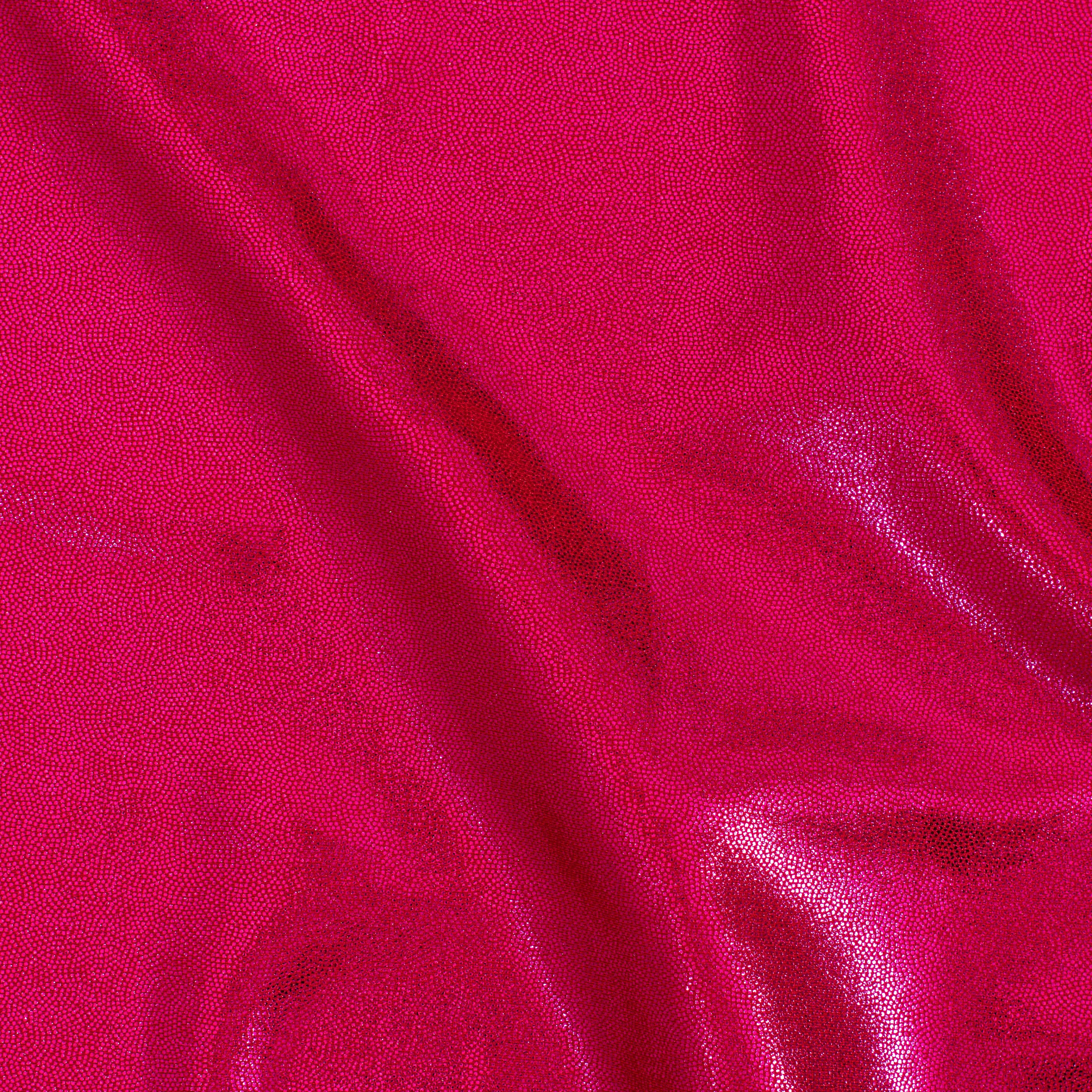 Nylon Spandex Tricot Fabric with Foggy Foil | Spandex Palace - Red Fuchsia