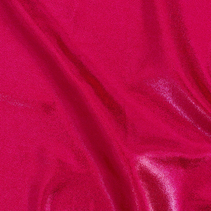 Nylon Spandex Tricot Fabric with Foggy Foil | Spandex Palace - Red Fuchsia