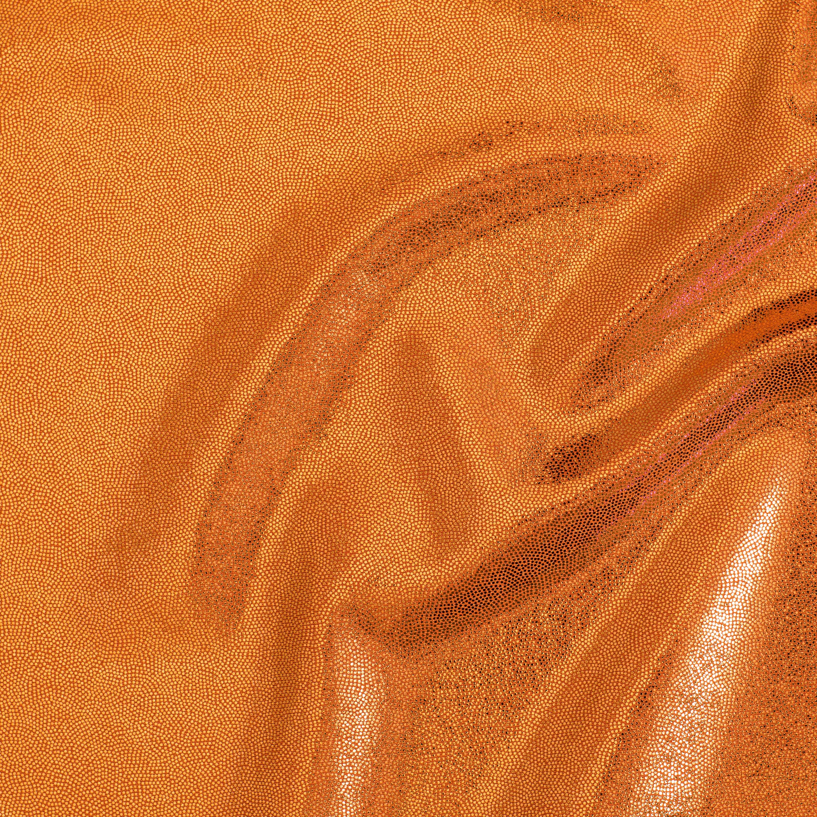 Nylon Spandex Tricot Fabric with Foggy Foil | Spandex Palace - Rust