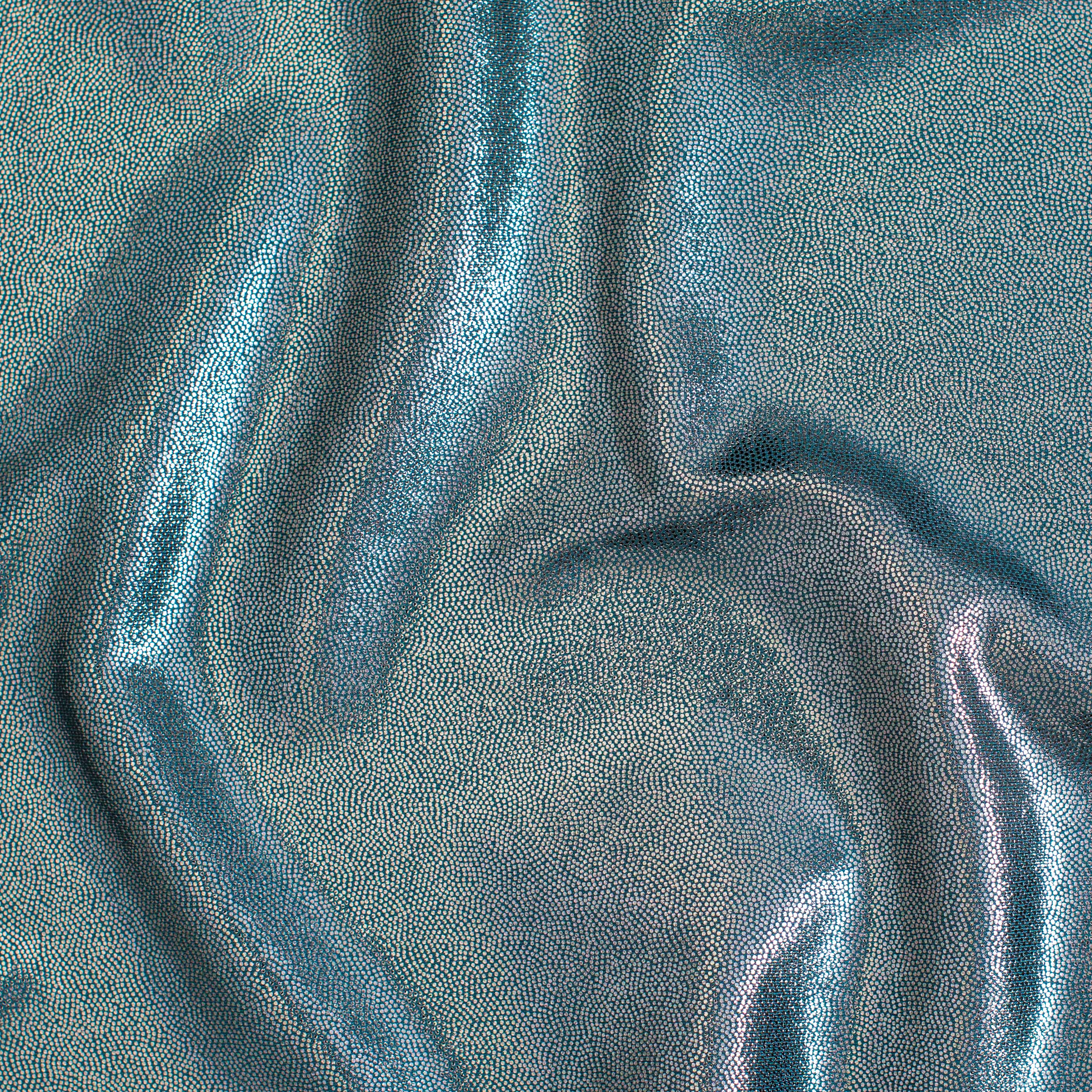 Nylon Spandex Tricot Fabric with Foggy Foil | Spandex Palace - Steel Gunmetal