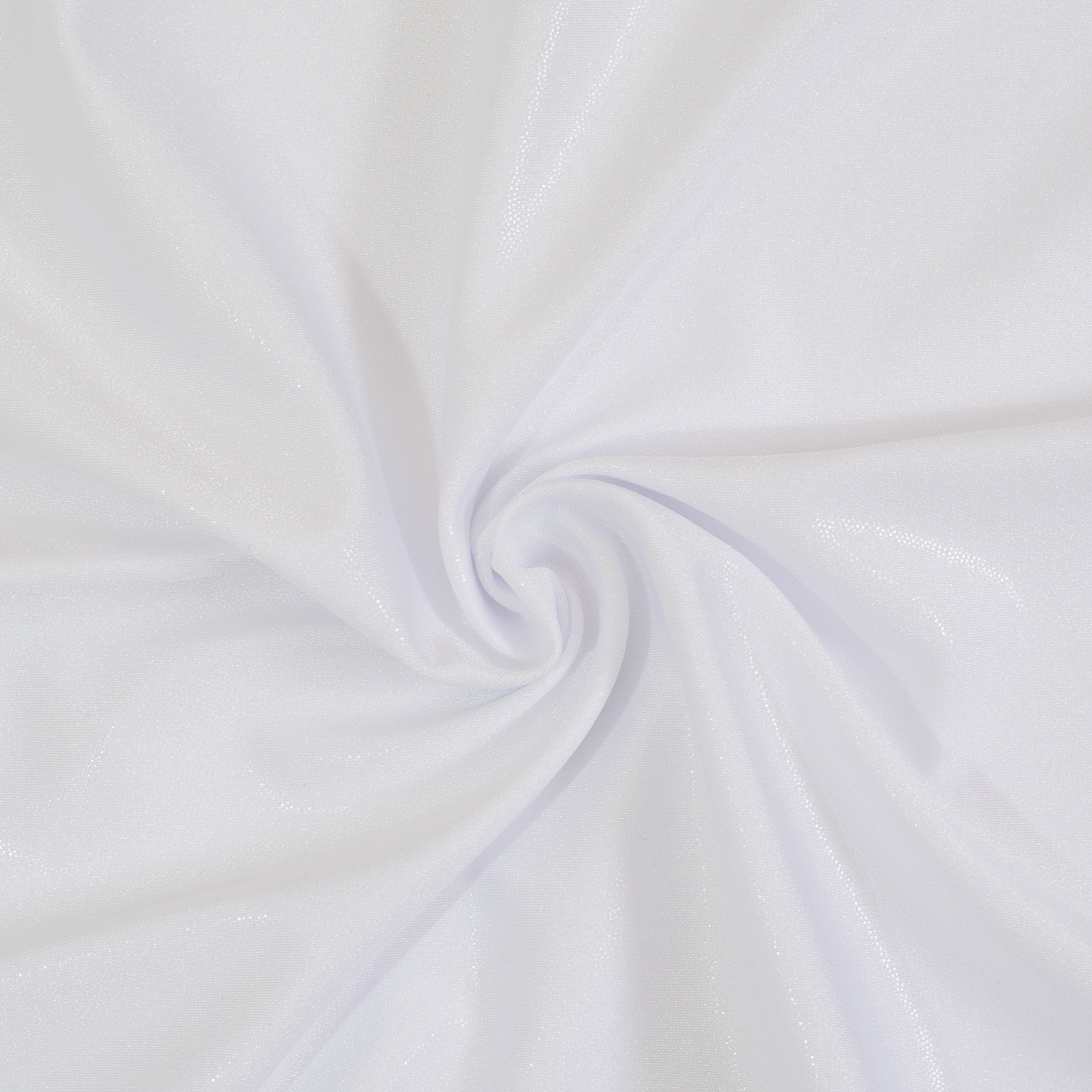 Nylon Spandex Tricot Fabric with Foggy Foil | Spandex Palace - White Clear