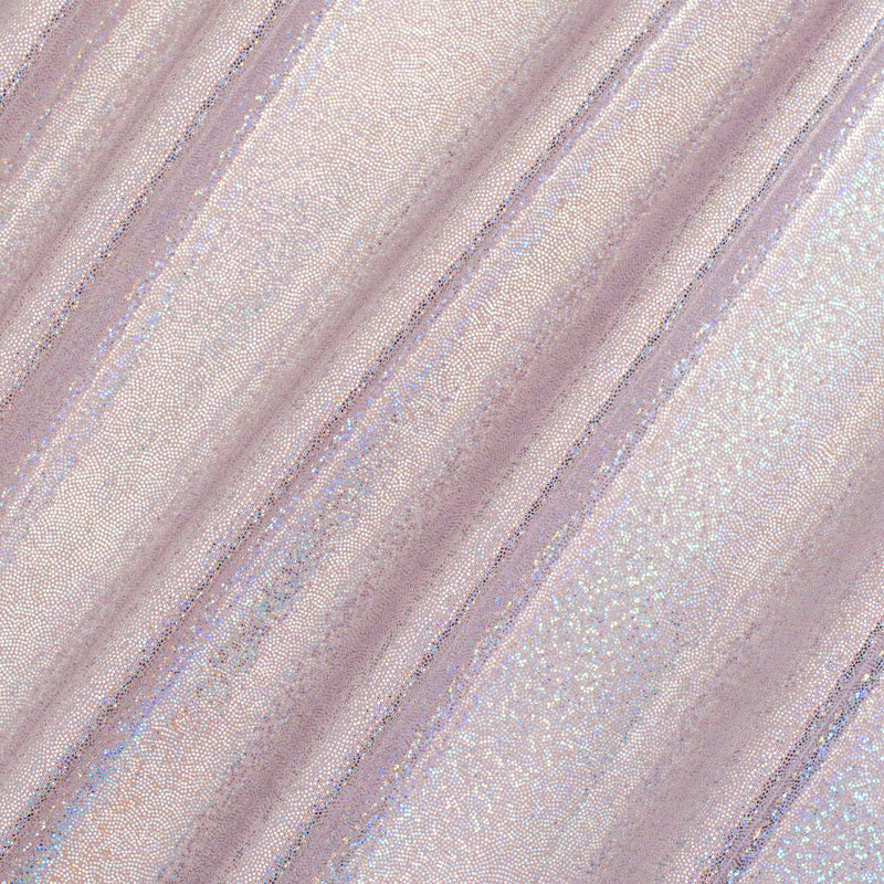 Hologram Stretch Nylon Spandex Fabric with Foggy Foil | Spandex Palace - Pink 