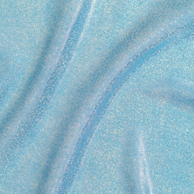 Hologram Stretch Nylon Spandex Fabric with Foggy Foil | Spandex Palace -  Blue Silver