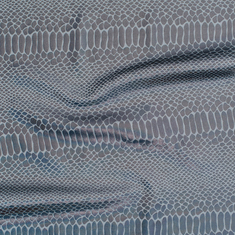 Fever Snake Foil Stretch Nylon Spandex Fabric | Spandex Palace Charcoal Gray
