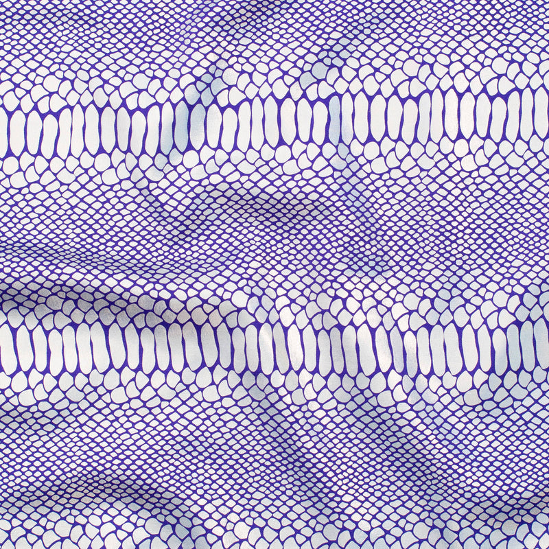 Fever Snake Foil Stretch Nylon Spandex Fabric | Spandex Palace Purple Illusion