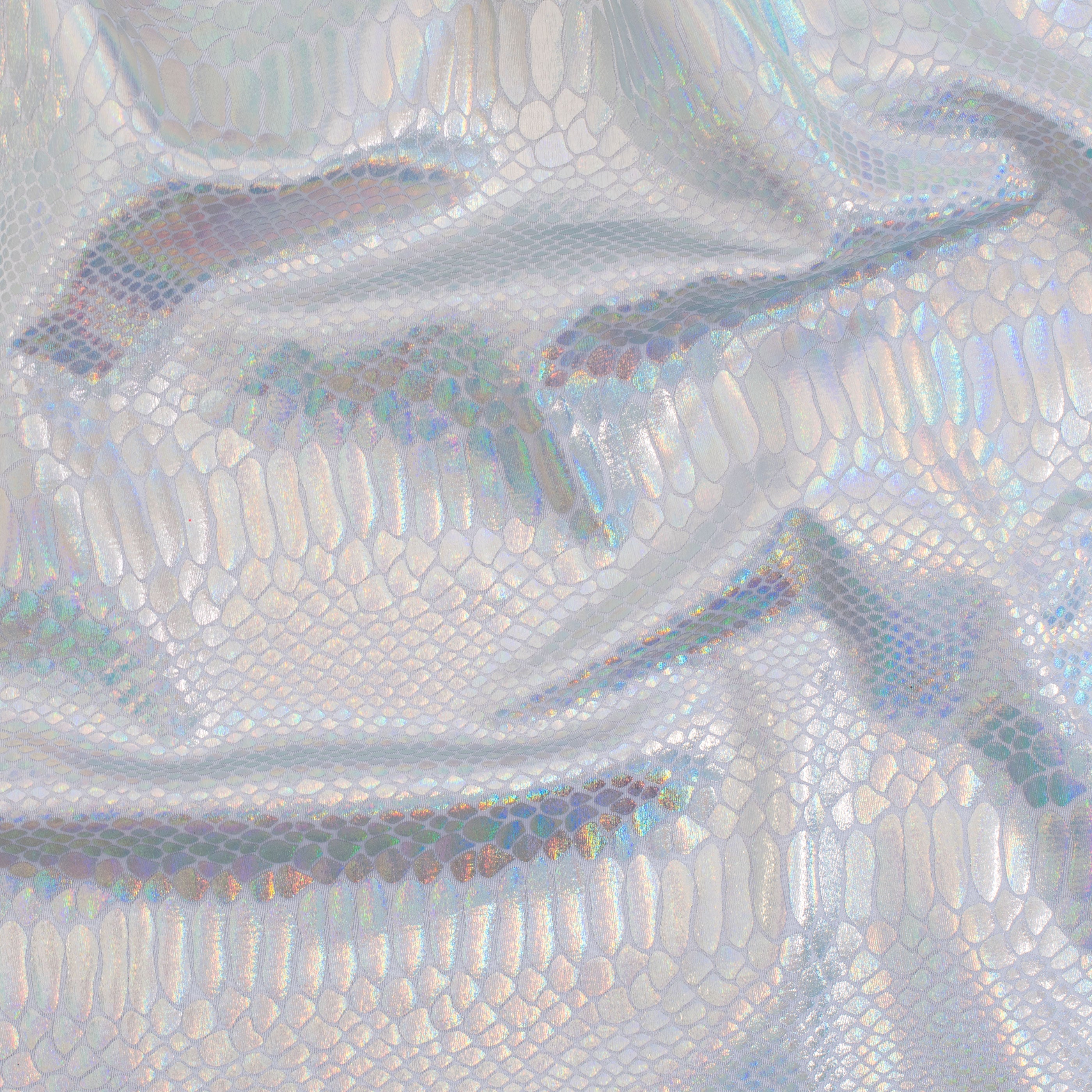 Stretch Nylon Spandex Fabric - Fever Snake Foil |Spandex Palace