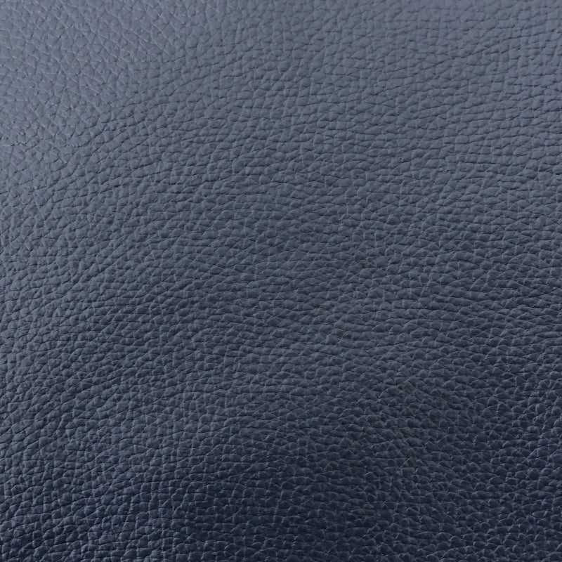 Navy Blue Textured PVC Leather Vinyl Fabric