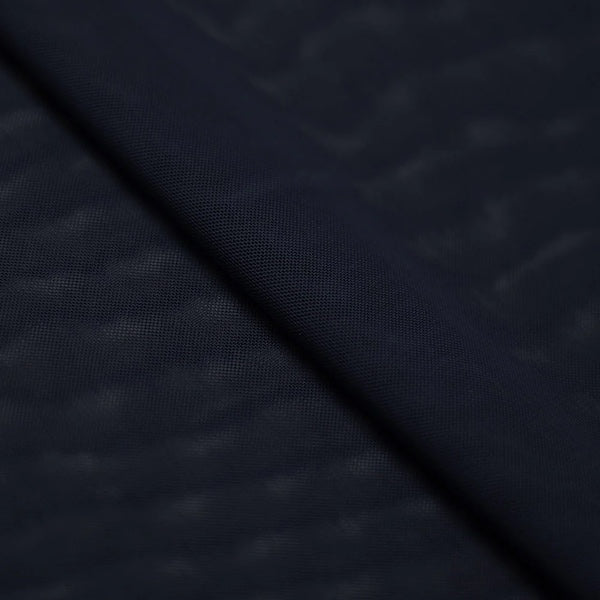 Navy Blue Power Mesh Nylon Spandex Fabric